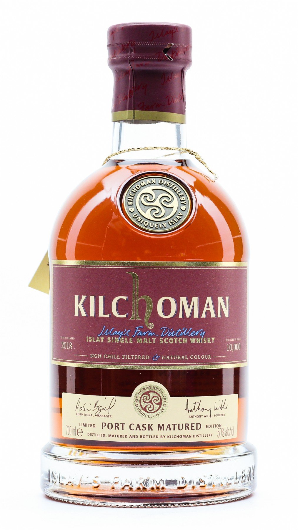 Kilchoman Port Cask Matured 2018 - t Bockje - úw topSlijter
